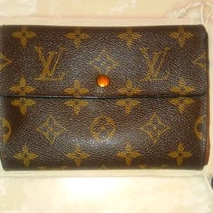 LOUIS VUITTON Monogram Leather Trifold Wallet